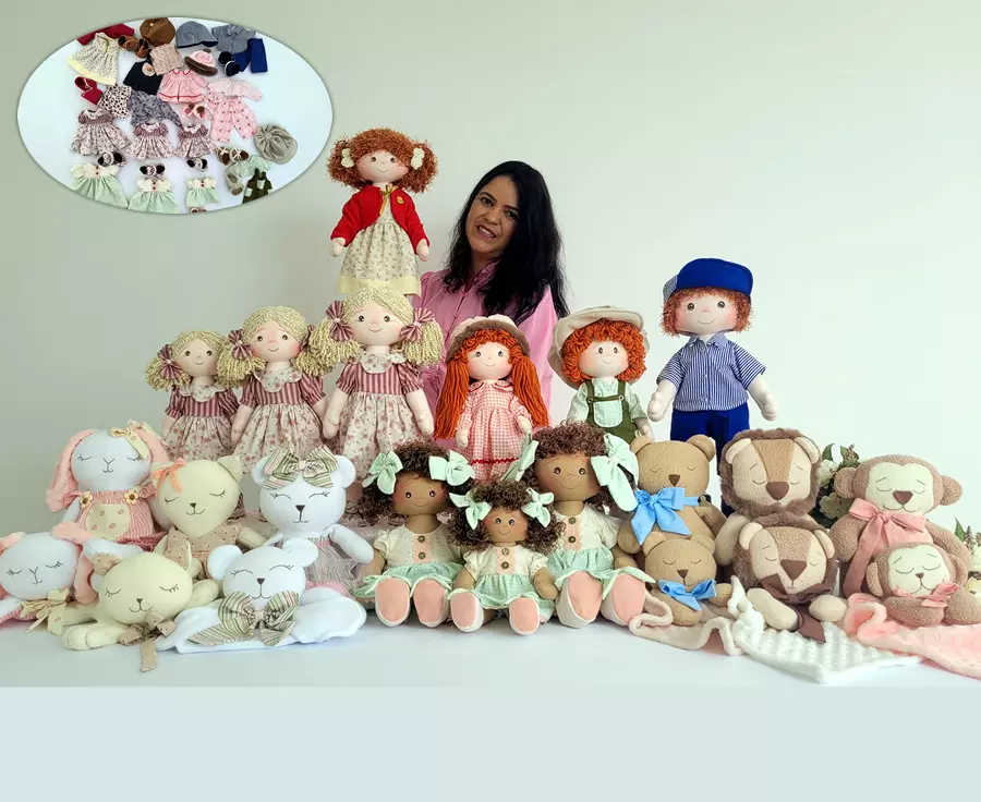 Coleção de Bonecas e Naninhas - Maria Flor Ateliê