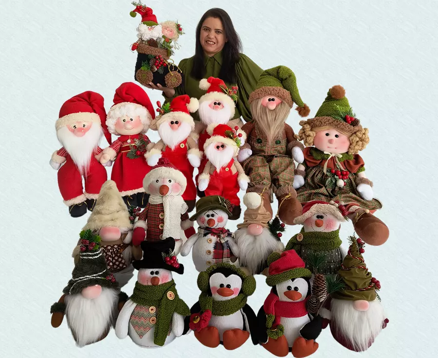Coleção Bonecos de Natal 3.0 - Maria Flor Ateliê