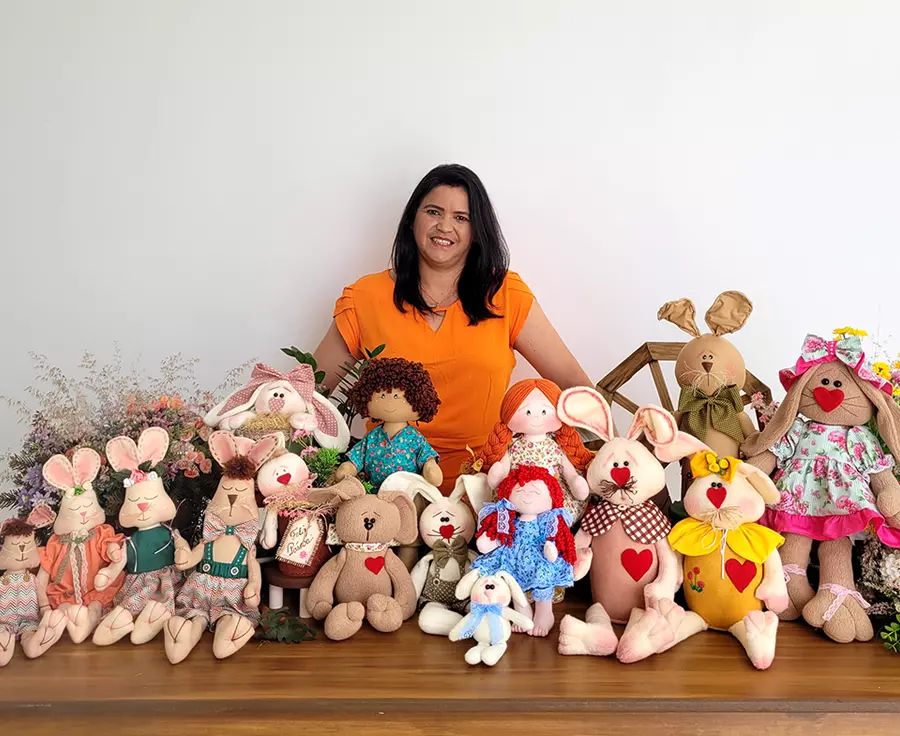 Coleção de Coelhos Decorativos 2.0 - Maria Flor Ateliê