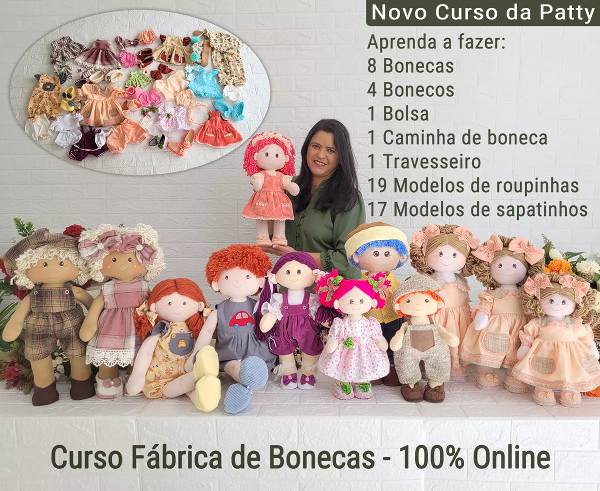 Costurando, Patrícia descobriu profissão nas bonecas de pano - Artes -  Campo Grande News